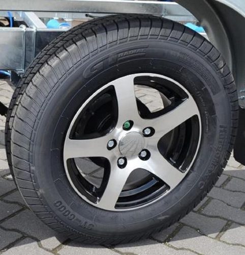 Alufelgen statt Stahlfelgen für Vlemmix Bootstrailer