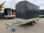 750kg EDUARD Hochlader mit Plane | Kasteninnenmaße 2,50x1,45x1,60m | gebremst + ungebremste Ausführung, Einachser, Hochlader, Mit Plane, Lehwald, Anhänger, Marl