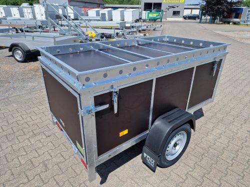 VDM Deckelanhänger 750kg 198x98x65cm Detailansicht  von der Seite