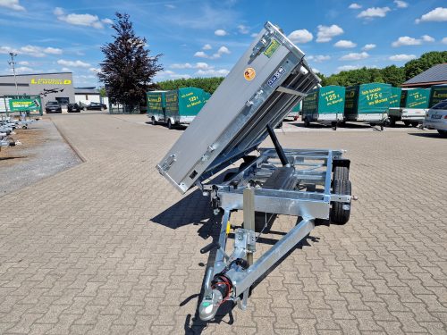 2,7to. SARIS Dreiseitenkipper | Kasteninnenmaße 306x1,70x0,30m | Hand+Elektropumpe