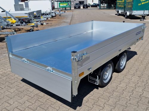 2,0to. SARIS Rückwärtskipper | Kasteninnenmaße 276x1,50x0,30m | Hand Pumpe