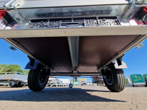 1,3to. SARIS Tieflader | 255x1,33x0,30m + 13cm Reling | McAlu Pro 255 133 Gewerbeausf.