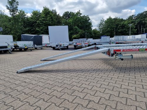 3,5to. Temared Tridem | Autotransporter 8,53x2,15m | CAR 8521/3 S 3.5T Auffahrrampen Heck Anhänger Lehwald Marl Verkauf