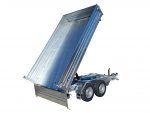 3,0to./3,5to. Dreiseitenkipper SARIS | Kasteninnenmaße 3,10x1,76x0,40m |310 176 3500 2 HDS E Heavy Duty | 310 176 3000 2 HDS E Heavy Duty Ansicht gekippt hinten Anhänger Lehwald Marl Verkauf