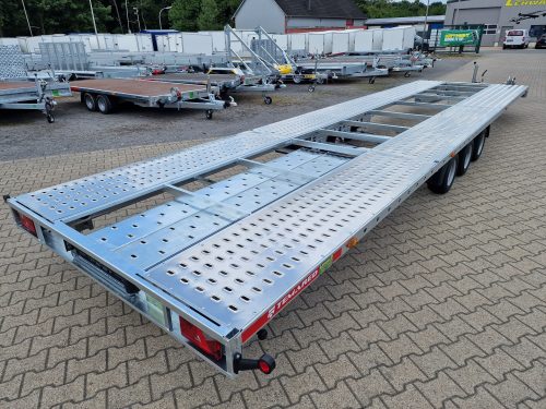 3,5to. Temared Tridem | Autotransporter 8,53x2,15m | CAR 8521/3 S 3.5T Heck mit Rampenschacht Anhänger Lehwald Marl Verkauf