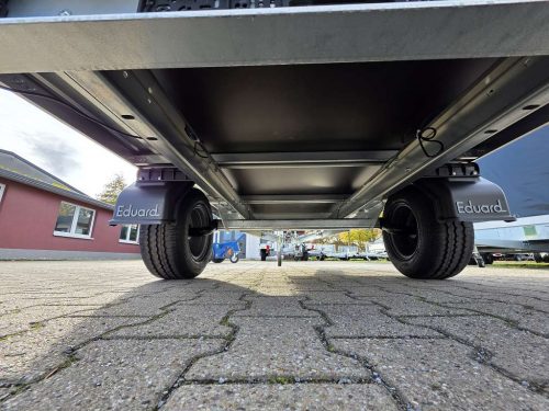 750kg EDUARD Hochlader | ungebremst / gebremst | Kasteninnenmaße 2,01x1,45x0,30m Unterbau