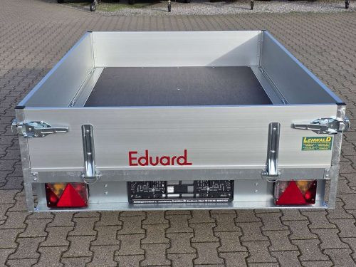 750kg EDUARD Hochlader | ungebremst / gebremst | Kasteninnenmaße 2,01x1,45x0,30m Heck