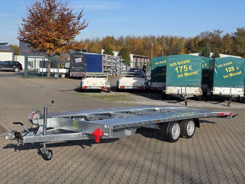 3,0to. Temared | Autotransporter 5,53x2,15m | CAR Deck Plus 5521/2 3T Front schräg