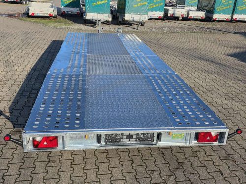 3,5to. Temared | Autotransporter 6,04x2,15m | CAR Deck Plus 6021/3S 3,5T Heckansicht Boden geschlossen !