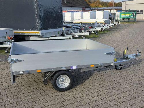 750kg EDUARD Hochlader | ungebremst / gebremst | Kasteninnenmaße 2,01x1,45x0,30m Seite