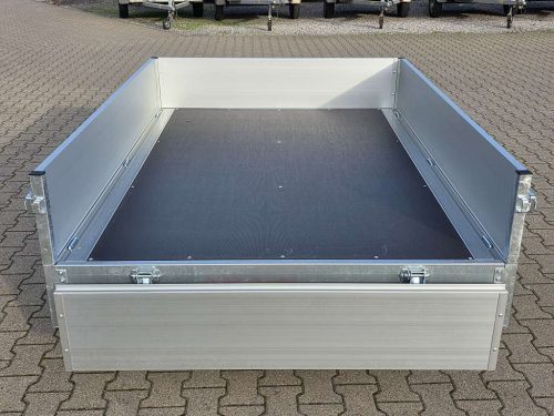 750kg EDUARD Hochlader | ungebremst / gebremst | Kasteninnenmaße 2,01x1,45x0,30m Heck geöffnet