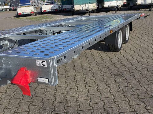 3,0to. Temared | Autotransporter 5,53x2,15m | CAR Deck Plus 5521/2 3T Träger Seite