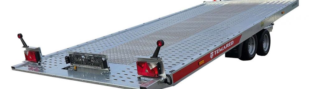 3,0to. Temared Autotransporter | Ladefläche 5,00x2,07m mittig ALUBODEN | CARKEEPER 4820 S 3T / kippbar Heck gekippt schräg