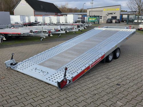 3,0to. Temared Autotransporter | Ladefläche 5,00x2,07m mittig ALUBODEN | CARKEEPER 4820 S 3T / kippbar Heck schräg gekippt