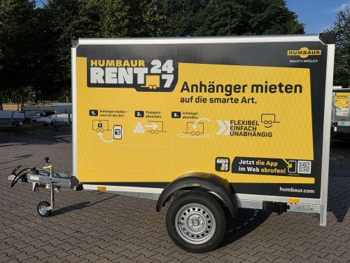 1,3to. Humbaur Kofferanhänger | Kasteninnenmaße 2,51x1,32x1,52m | Typ: HK132513-15P Sonderedition