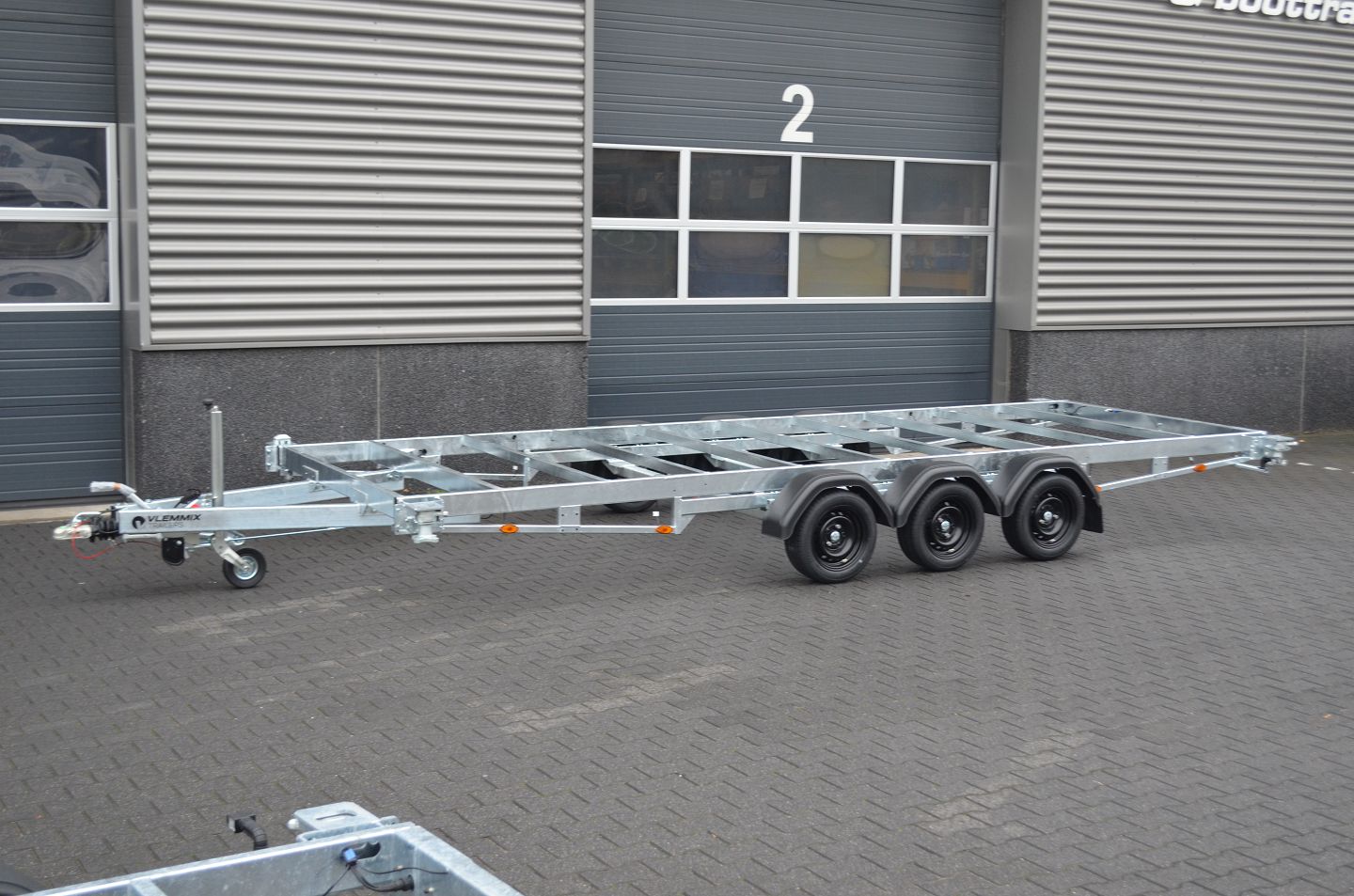 3,5to. Vlemmix Container Anhänger Tandem | Aufbaumaße 6,00mx2,44m | 20FT Container Trailer