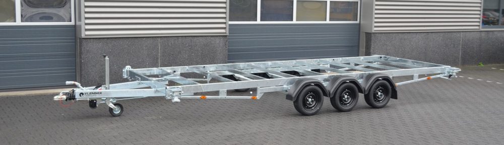 3,5to. Vlemmix Container Anhänger Tandem | Aufbaumaße 6,00mx2,44m | 20FT Container Trailer