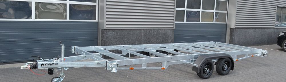 3,5to. Vlemmix Container Anhänger Tandem | Aufbaumaße 6,00mx2,44m | 20FT Container Trailer